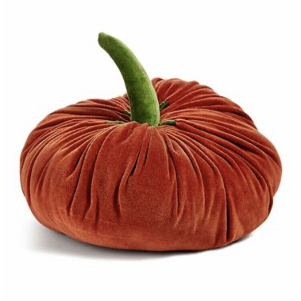 Martha Stewart Collection Pumpkin Figural Pillow 12” X 10” Fall New - Picture 1 of 3